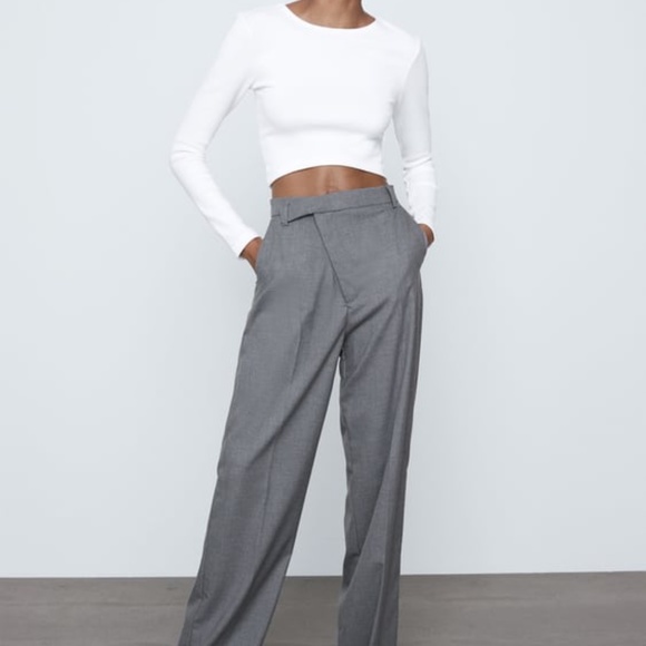 Zara Pants - Zara wide leg high rise pants